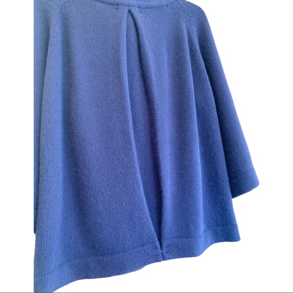 Carole Little lambs wool & angora blend two button loose cowl neck sweater large - Picture 3 of 5